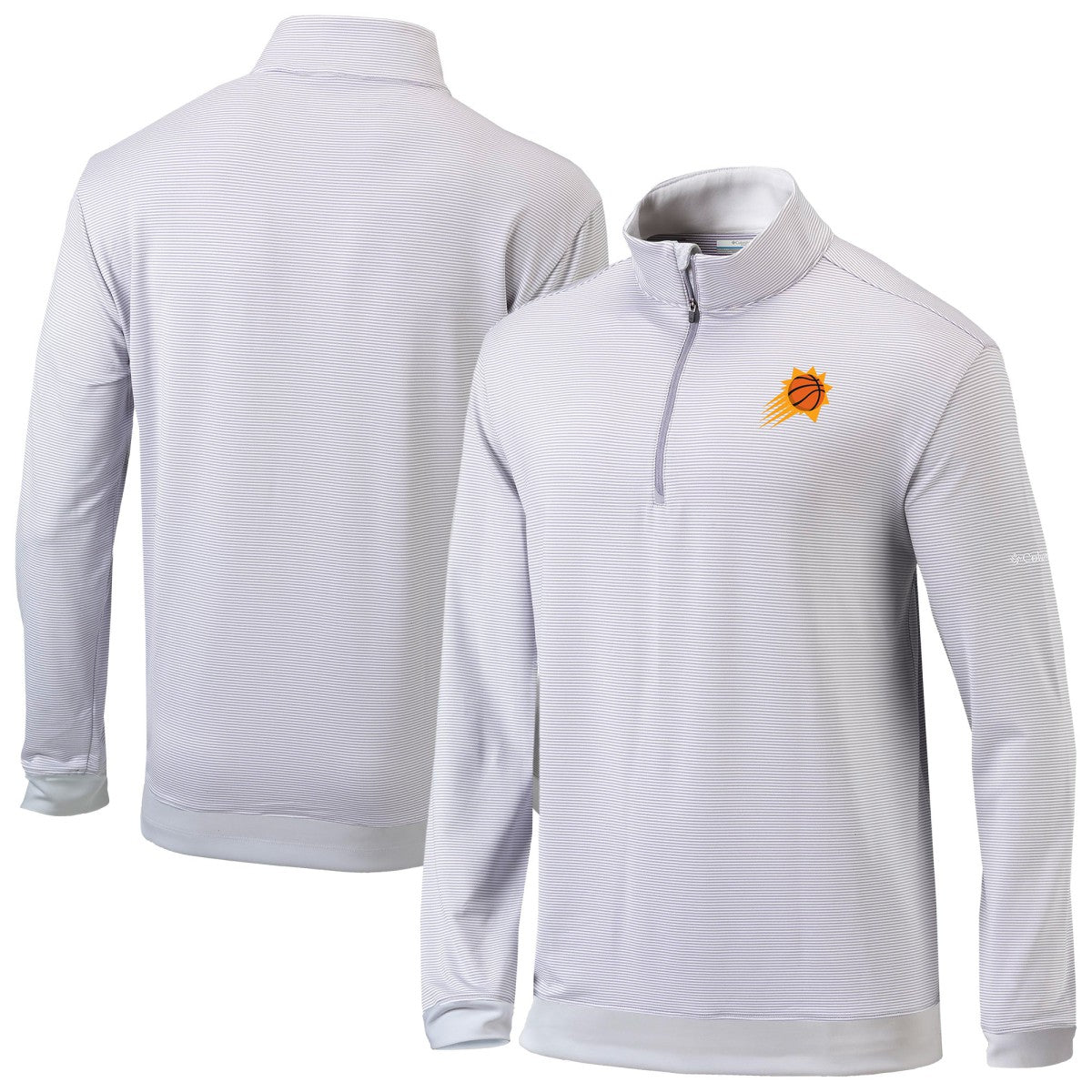 Phoenix Suns Omni-Wick Even Lie Quarter-Zip Top Gray/White