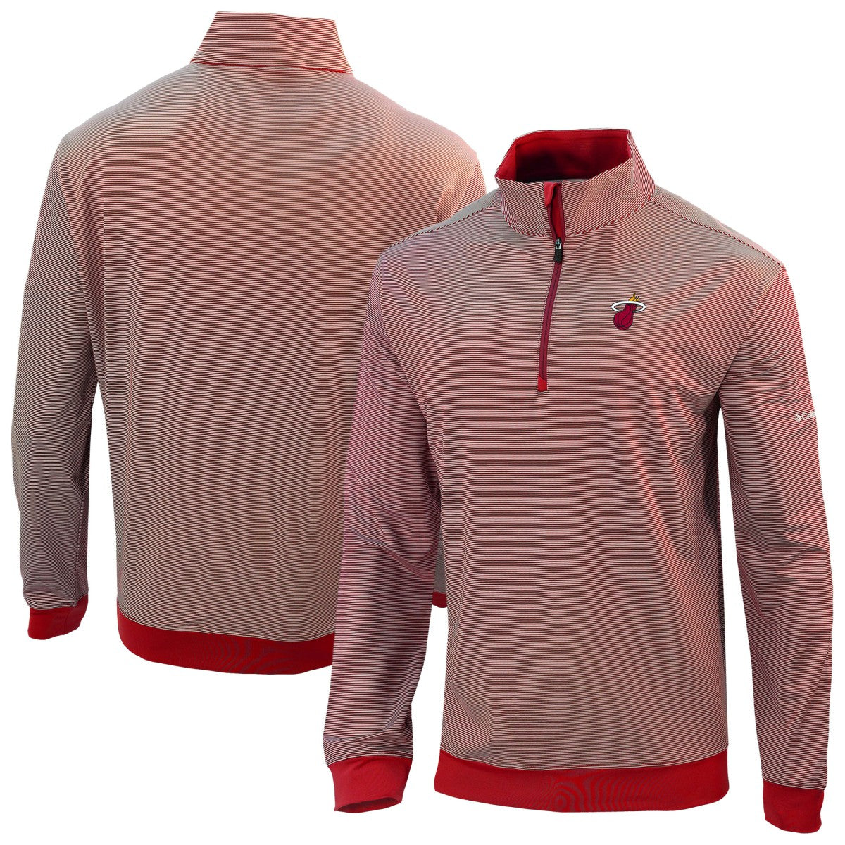 Miami Heat Omni-Wick Even Lie Quarter-Zip Top Red