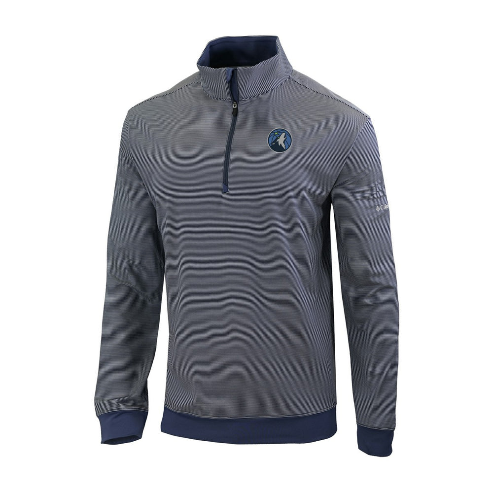 Minnesota Timberwolves Omni-Wick Even Lie Quarter-Zip Top Navy