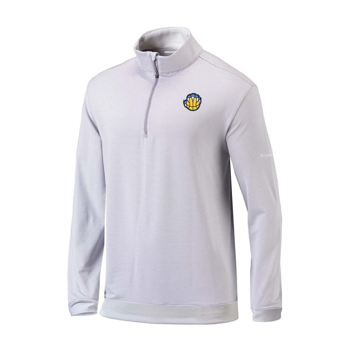 Memphis Grizzlies Omni-Wick Even Lie Quarter-Zip Top Gray/White