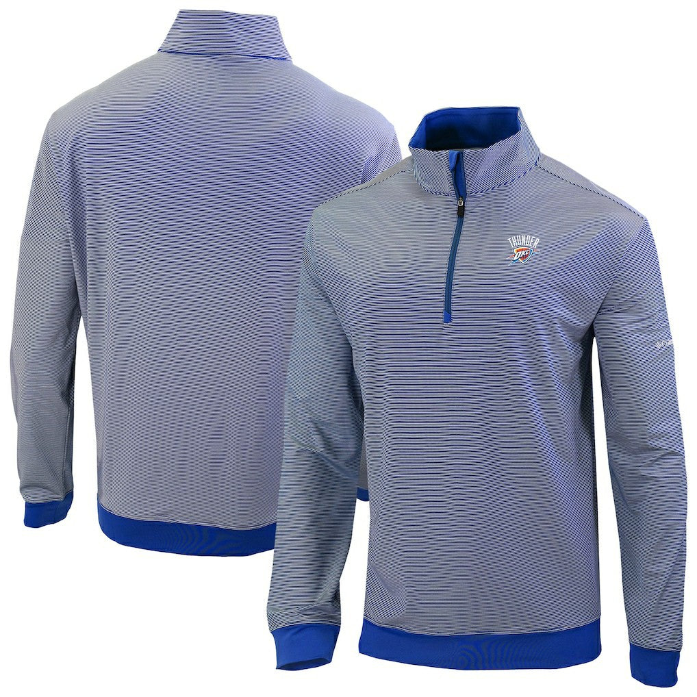 Oklahoma City Thunder Omni-Wick Even Lie Quarter-Zip Top Blue