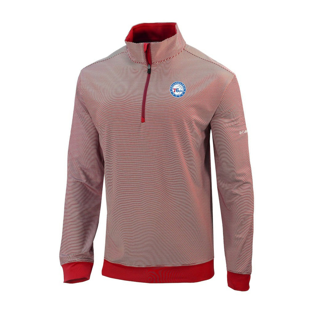 Philadelphia 76ers Omni-Wick Even Lie Quarter-Zip Top Red