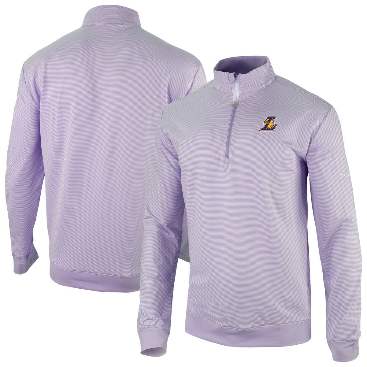 Los Angeles Lakers Omni-Wick Even Lie Quarter-Zip Top Purple