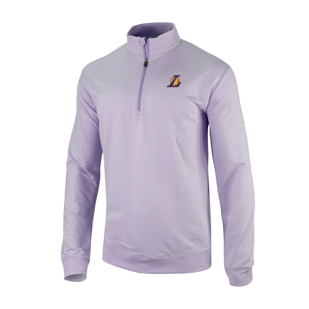 Los Angeles Lakers Omni-Wick Even Lie Quarter-Zip Top Purple
