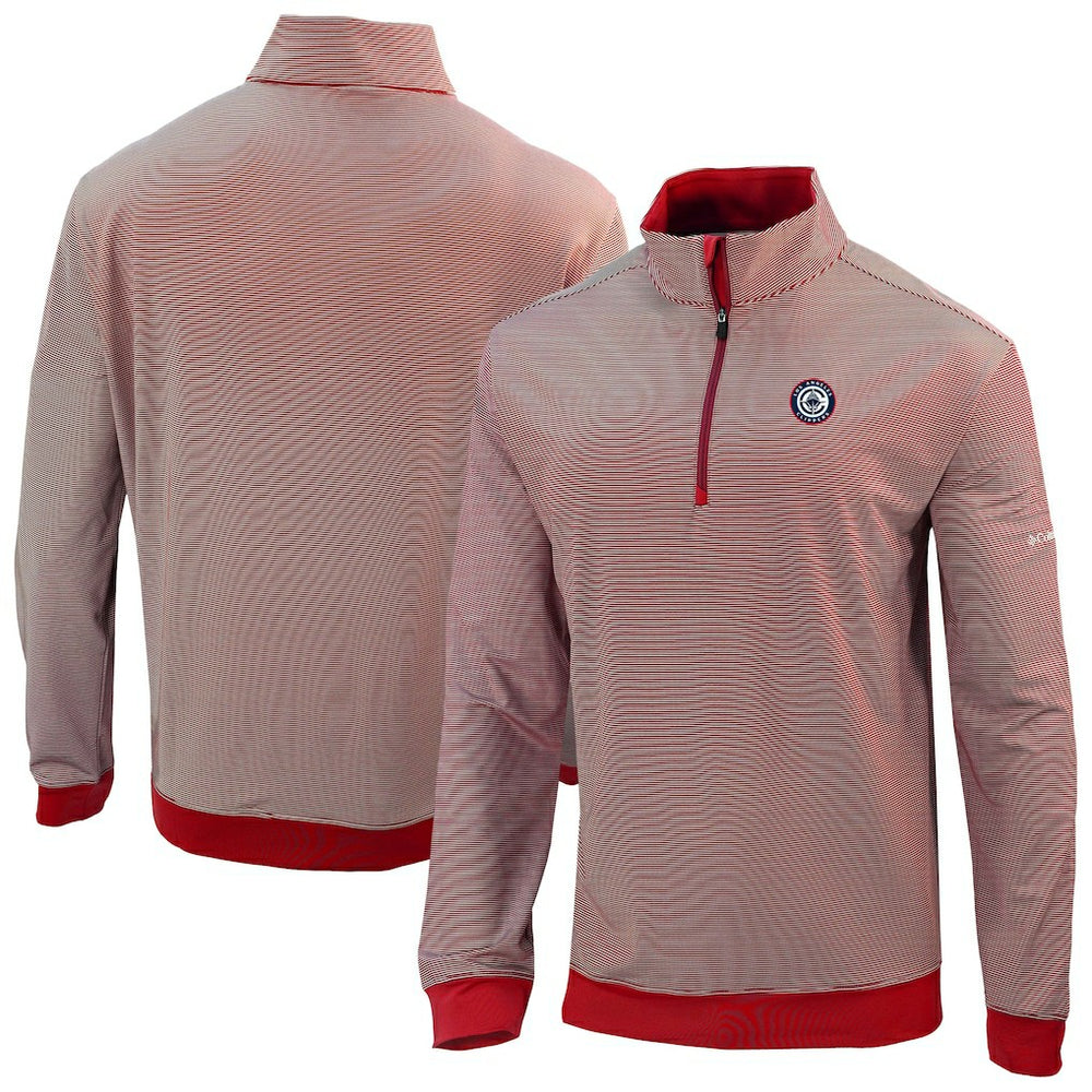 LA Clippers Omni-Wick Even Lie Quarter-Zip Top Red