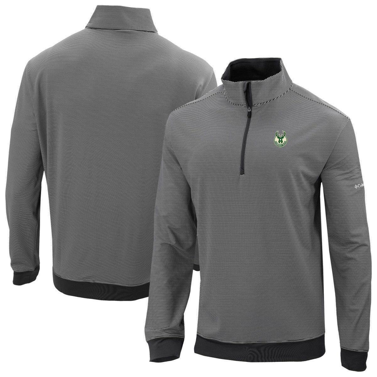 Milwaukee Bucks Omni-Wick Even Lie Quarter-Zip Top Black
