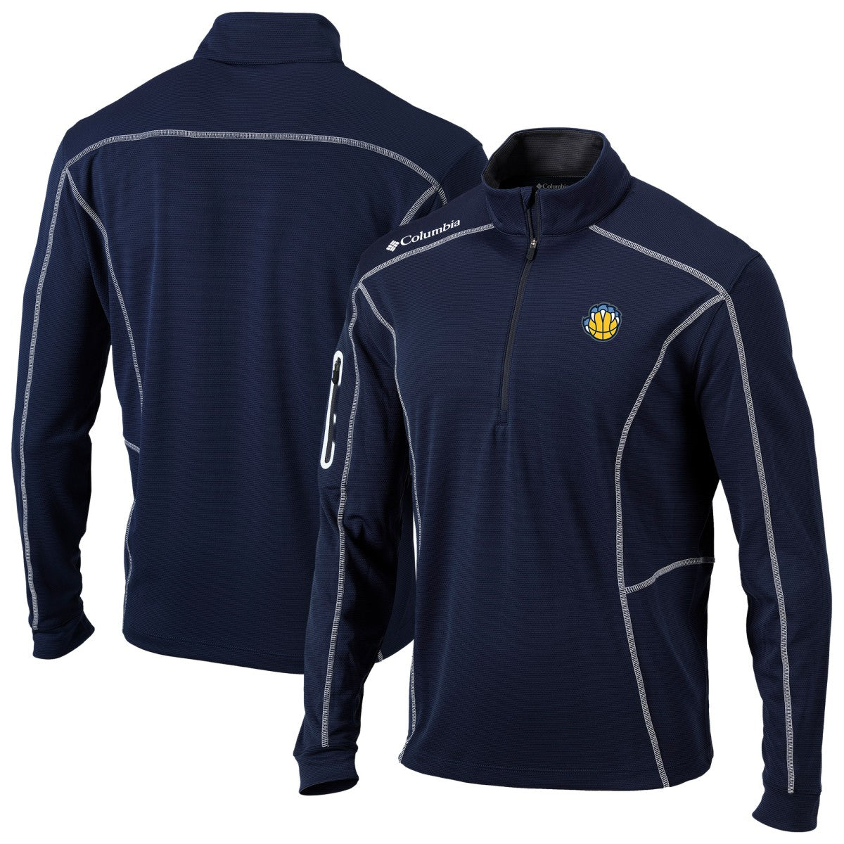 Memphis Grizzlies Omni-Wick Shotgun Quarter-Zip Jacket Navy
