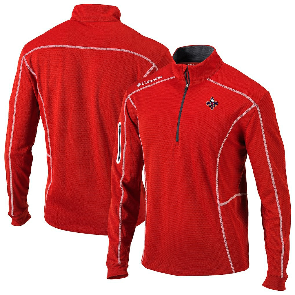 New Orleans Pelicans Omni-Wick Shotgun Quarter-Zip Jacket Red