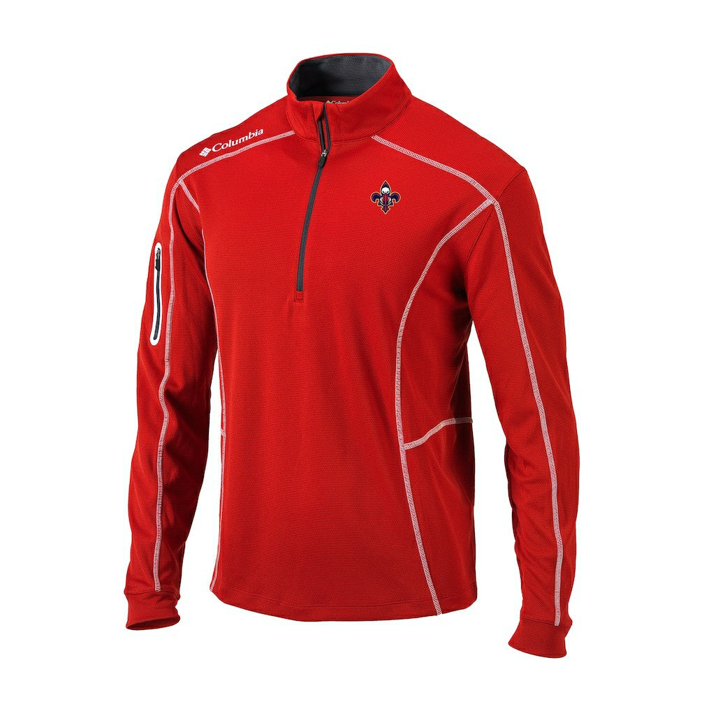 New Orleans Pelicans Omni-Wick Shotgun Quarter-Zip Jacket Red