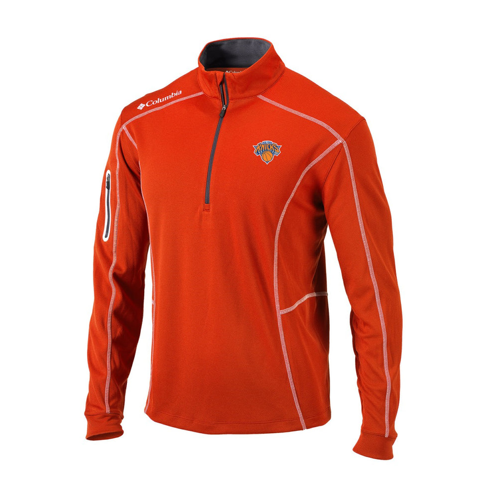 New York Knicks Omni-Wick Shotgun Quarter-Zip Jacket Orange