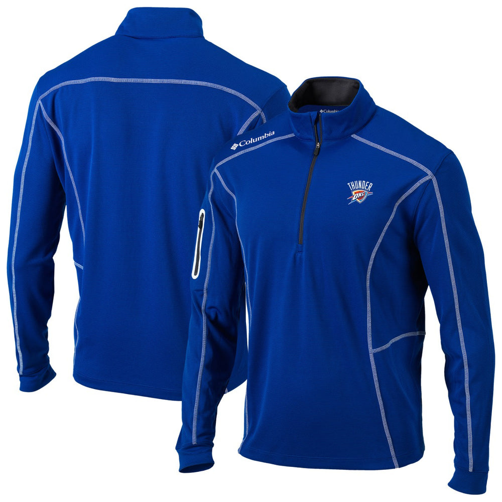 Oklahoma City Thunder Omni-Wick Shotgun Quarter-Zip Jacket Blue