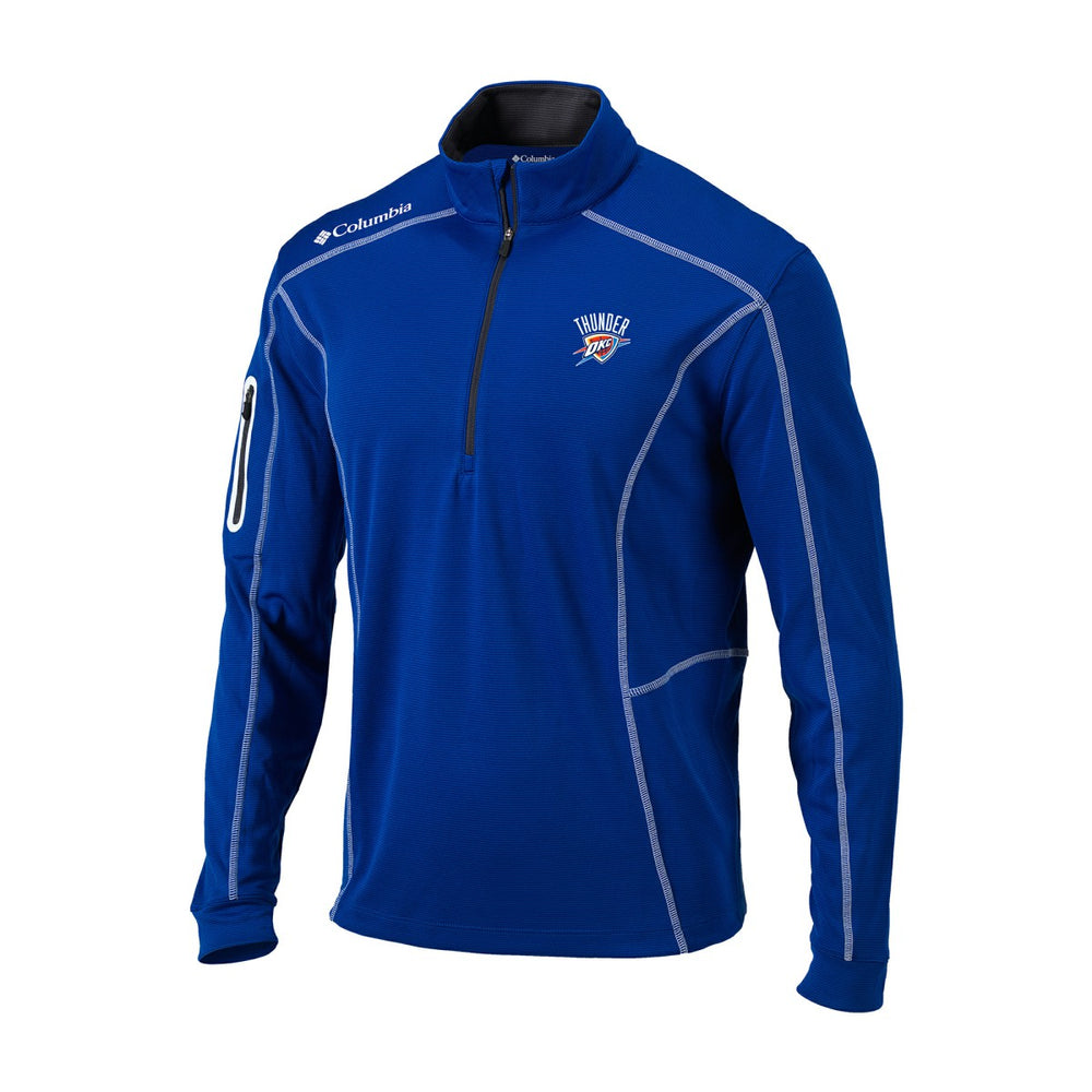 Oklahoma City Thunder Omni-Wick Shotgun Quarter-Zip Jacket Blue