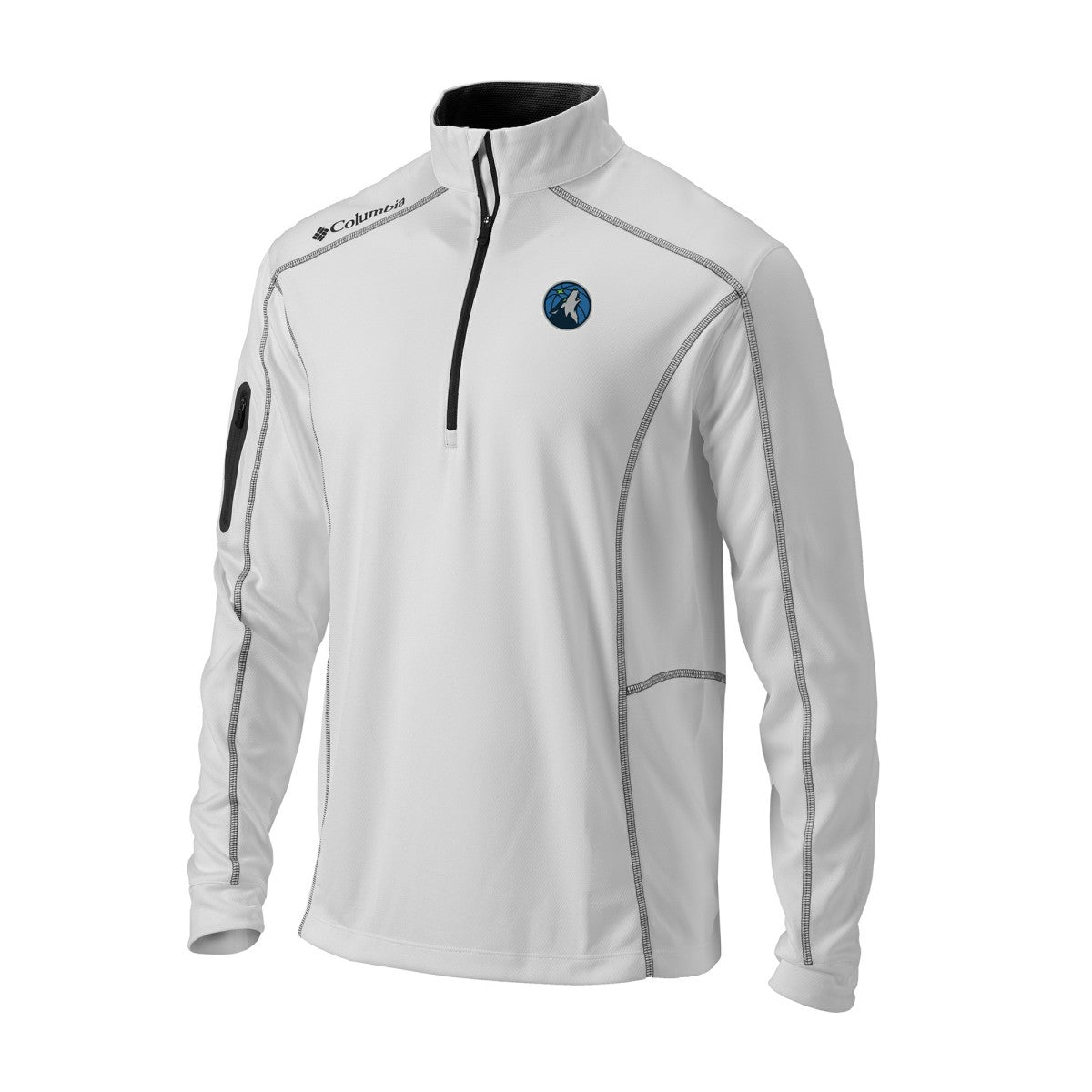 Minnesota Timberwolves Omni-Wick Shotgun Quarter-Zip Jacket White