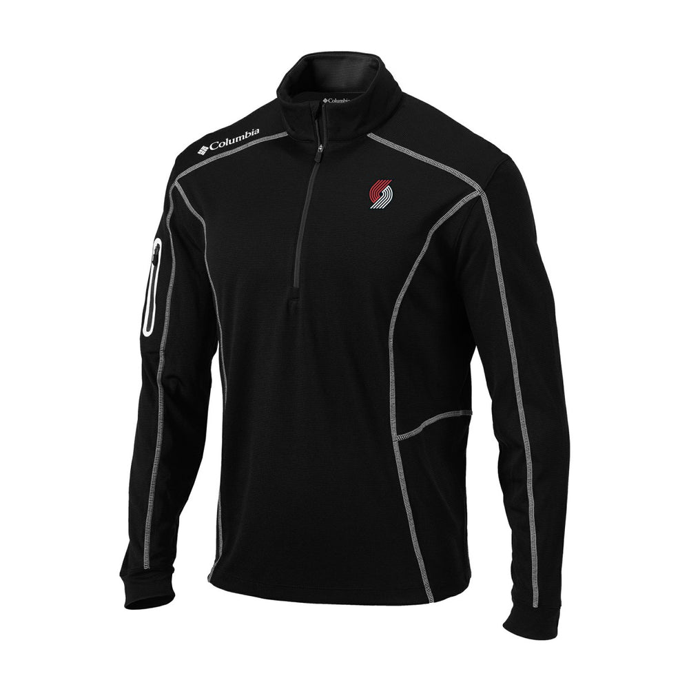 Portland Trail Blazers Omni-Wick Shotgun Quarter-Zip Jacket Black