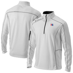 Philadelphia 76ers Omni-Wick Shotgun Quarter-Zip Jacket White