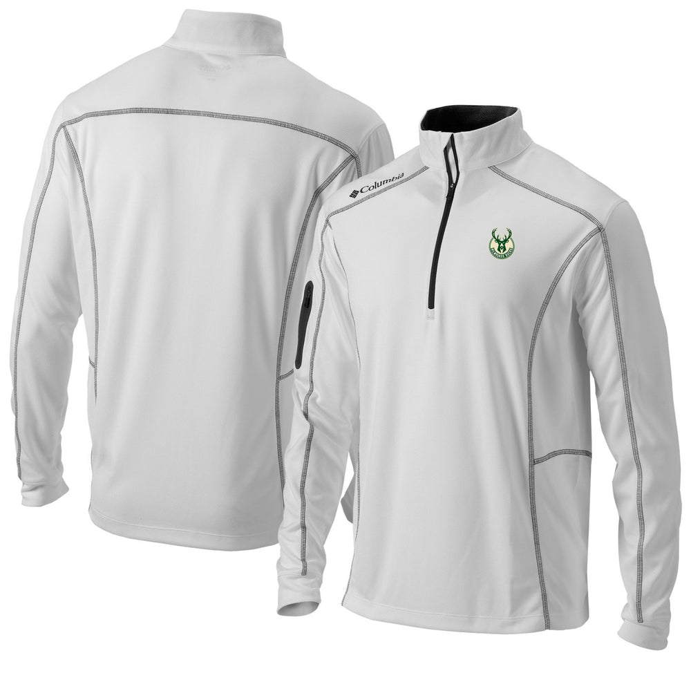 Milwaukee Bucks Omni-Wick Shotgun Quarter-Zip Jacket White