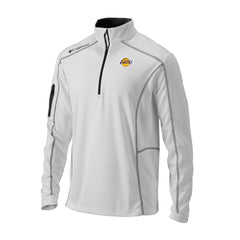 Los Angeles Lakers Omni-Wick Shotgun Quarter-Zip Jacket White