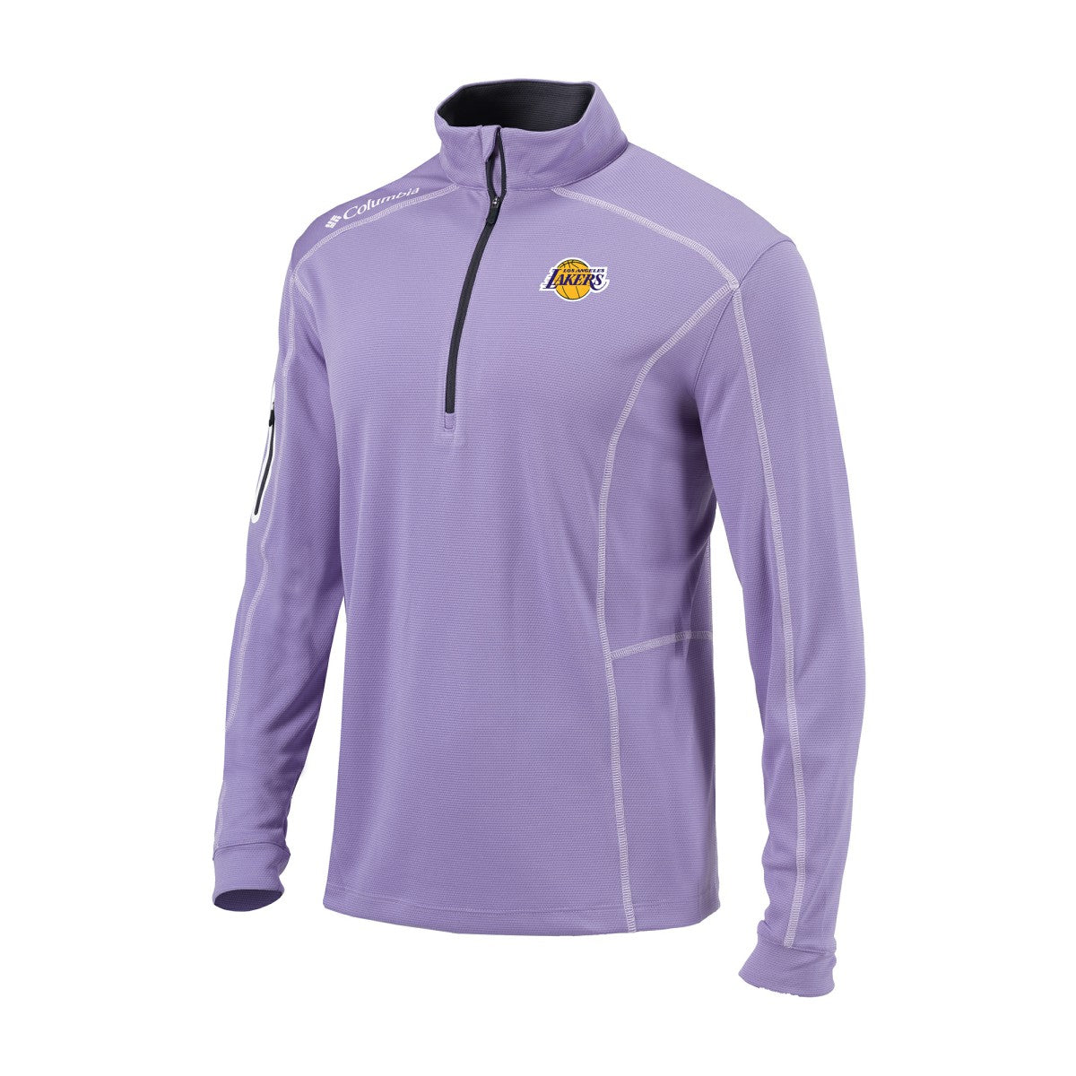 Los Angeles Lakers Omni-Wick Shotgun Quarter-Zip Jacket Purple