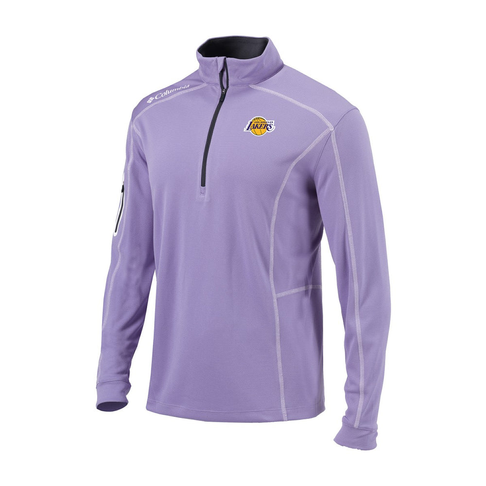 Los Angeles Lakers Omni-Wick Shotgun Quarter-Zip Jacket Purple