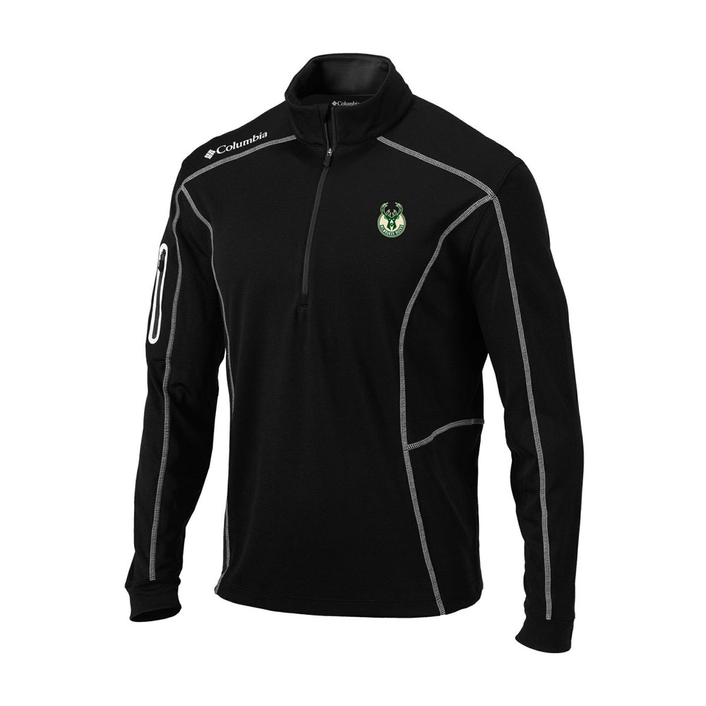 Milwaukee Bucks Omni-Wick Shotgun Quarter-Zip Jacket Black