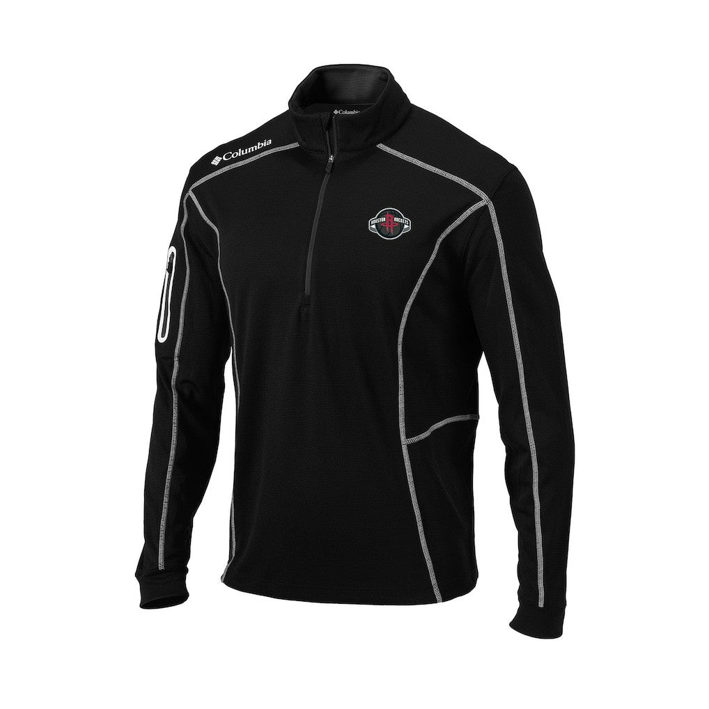 Houston Rockets Omni-Wick Shotgun Quarter-Zip Jacket Black
