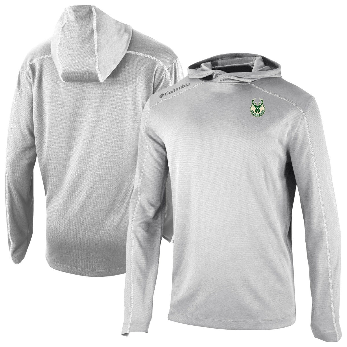 Milwaukee Bucks Omni-Wick Shotgun Pullover Hoodie Gray
