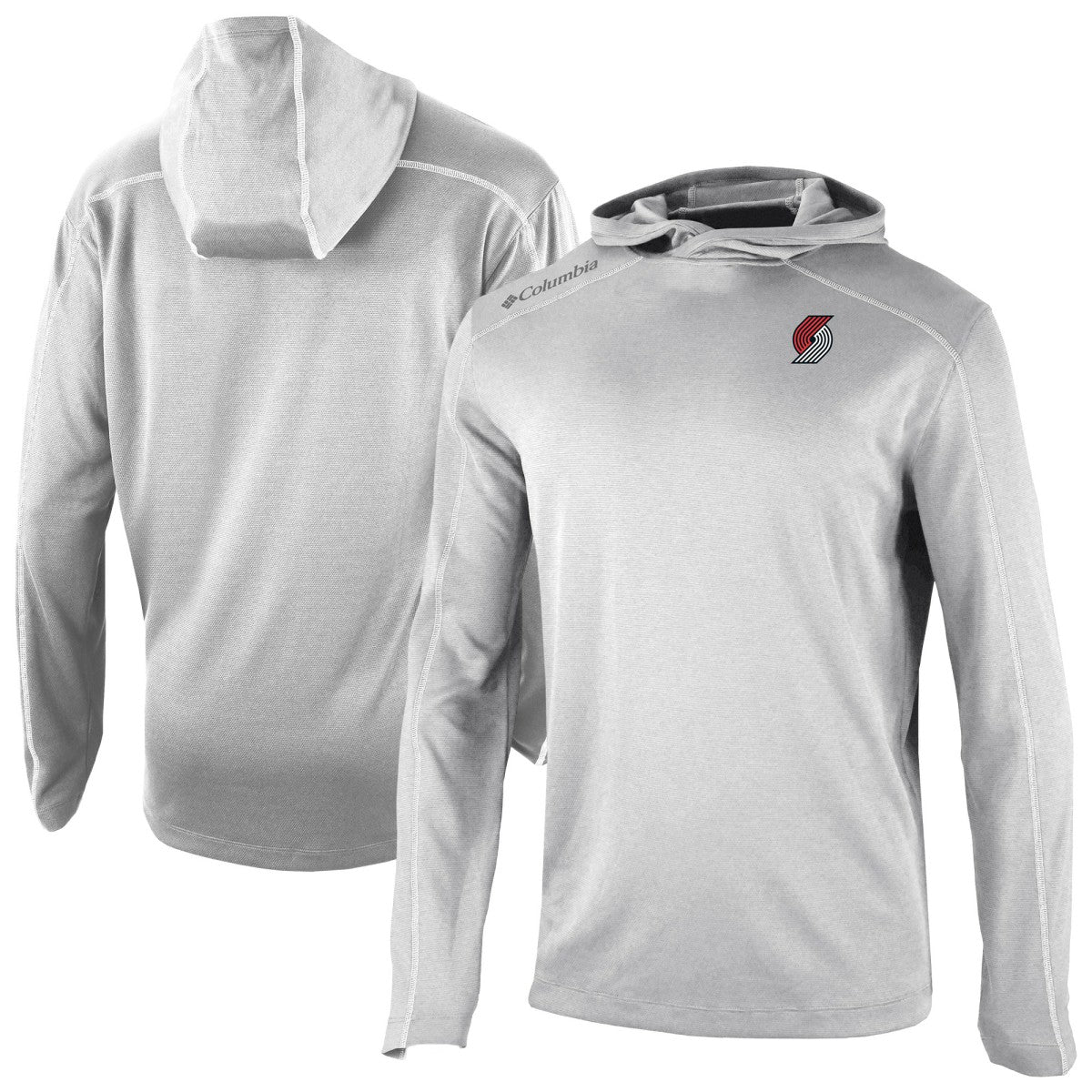 Portland Trail Blazers Omni-Wick Shotgun Pullover Hoodie Gray