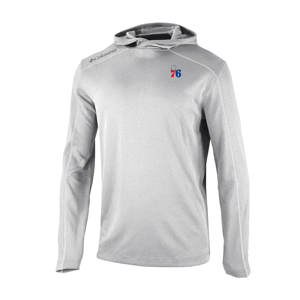 Philadelphia 76ers Omni-Wick Shotgun Pullover Hoodie Gray