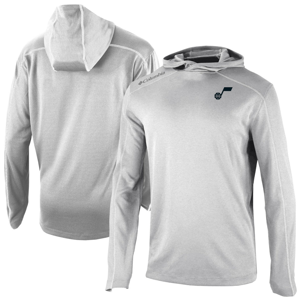Utah Jazz Omni-Wick Shotgun Pullover Hoodie Gray