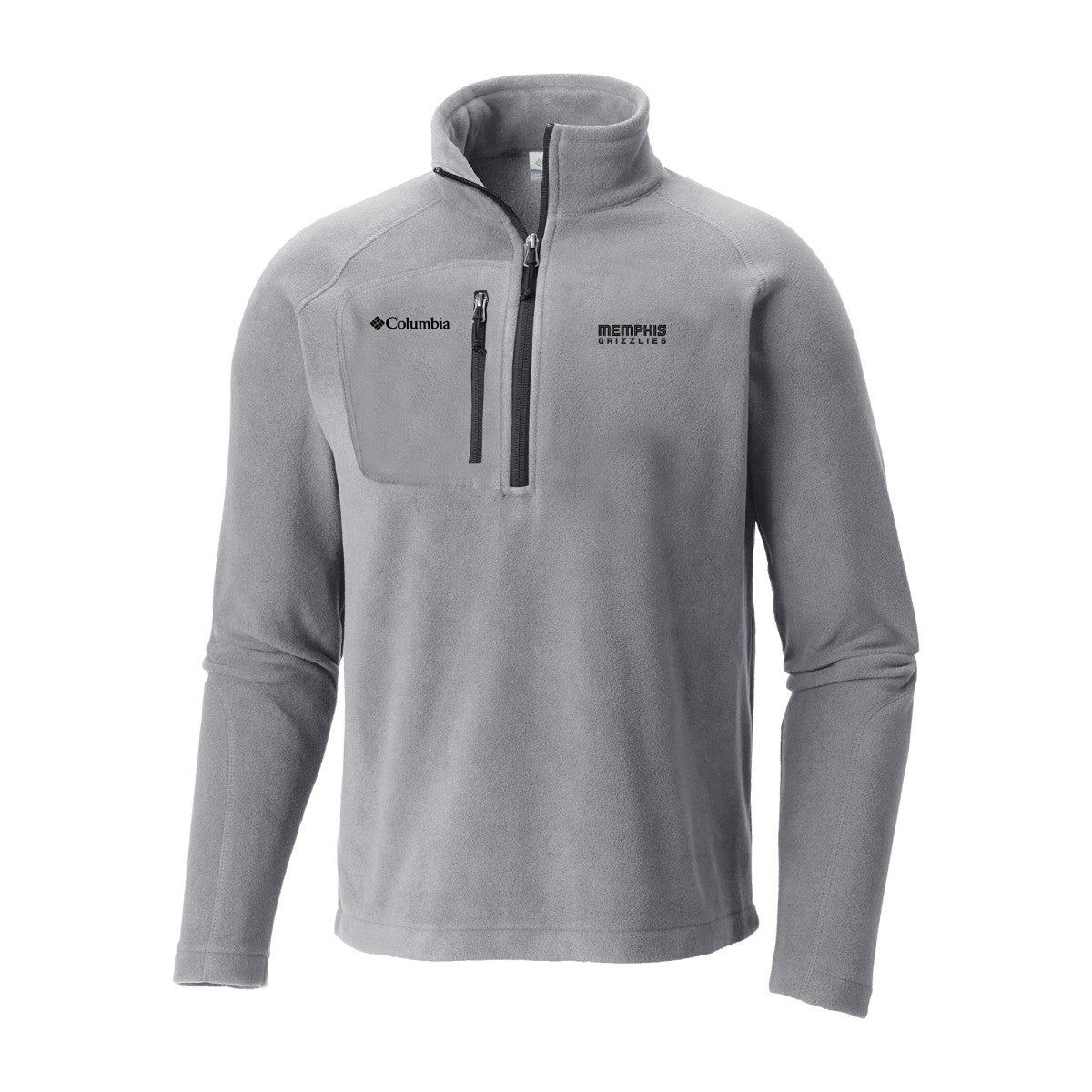 Memphis Grizzlies Fast Trek III Half-Zip Fleece Pullover Gray