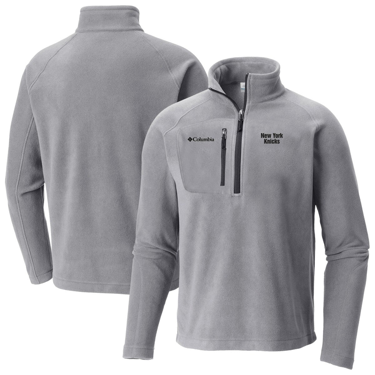 New York Knicks Fast Trek III Half-Zip Fleece Pullover Gray