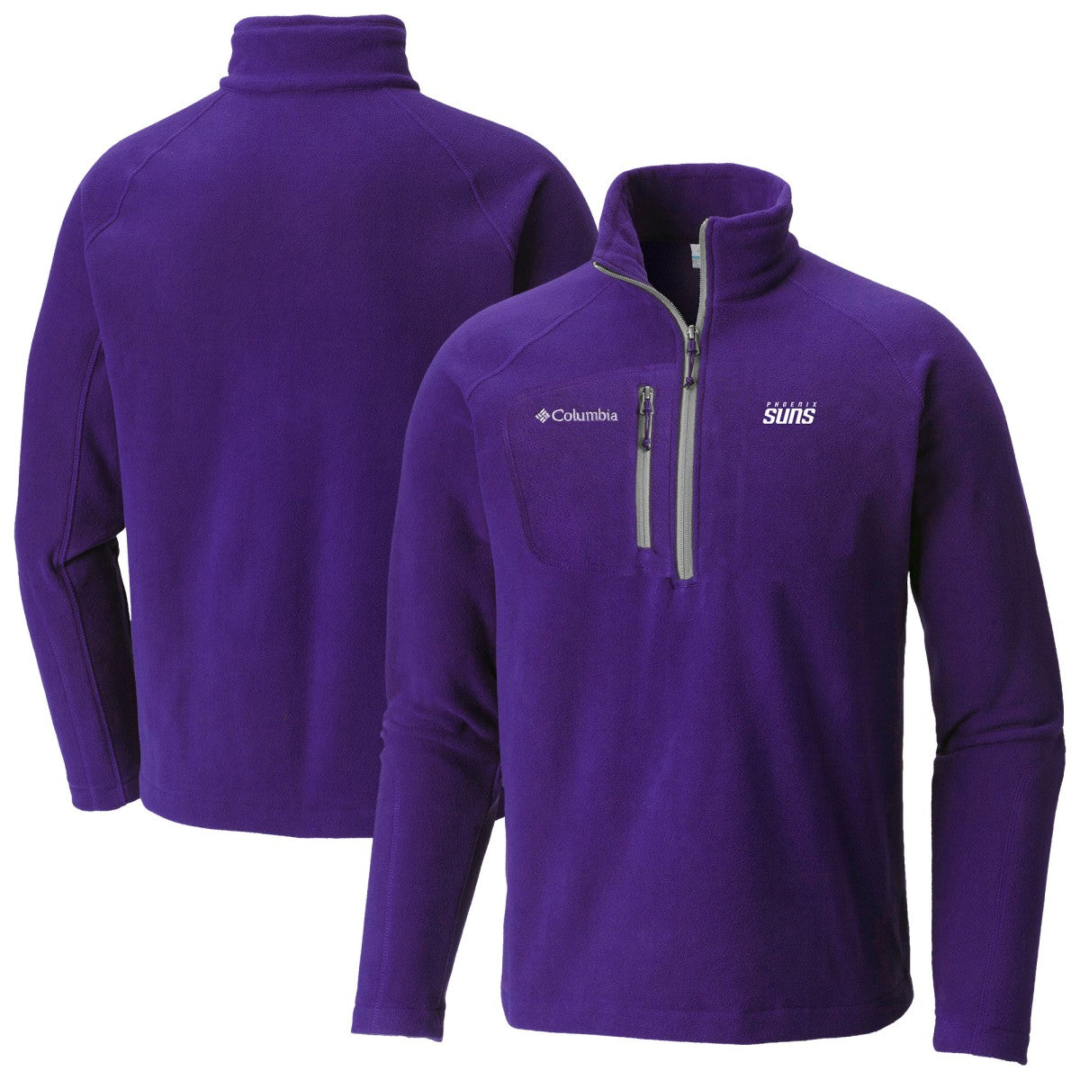 Phoenix Suns Fast Trek III Half-Zip Fleece Pullover Purple