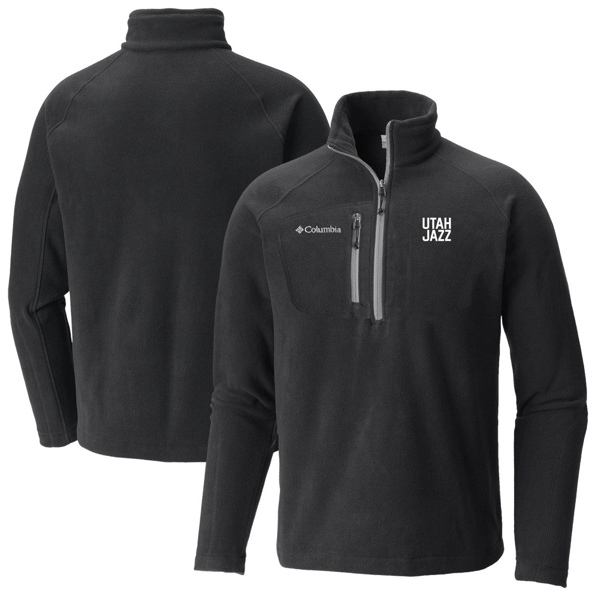 Utah Jazz Fast Trek III Half-Zip Fleece Pullover Black