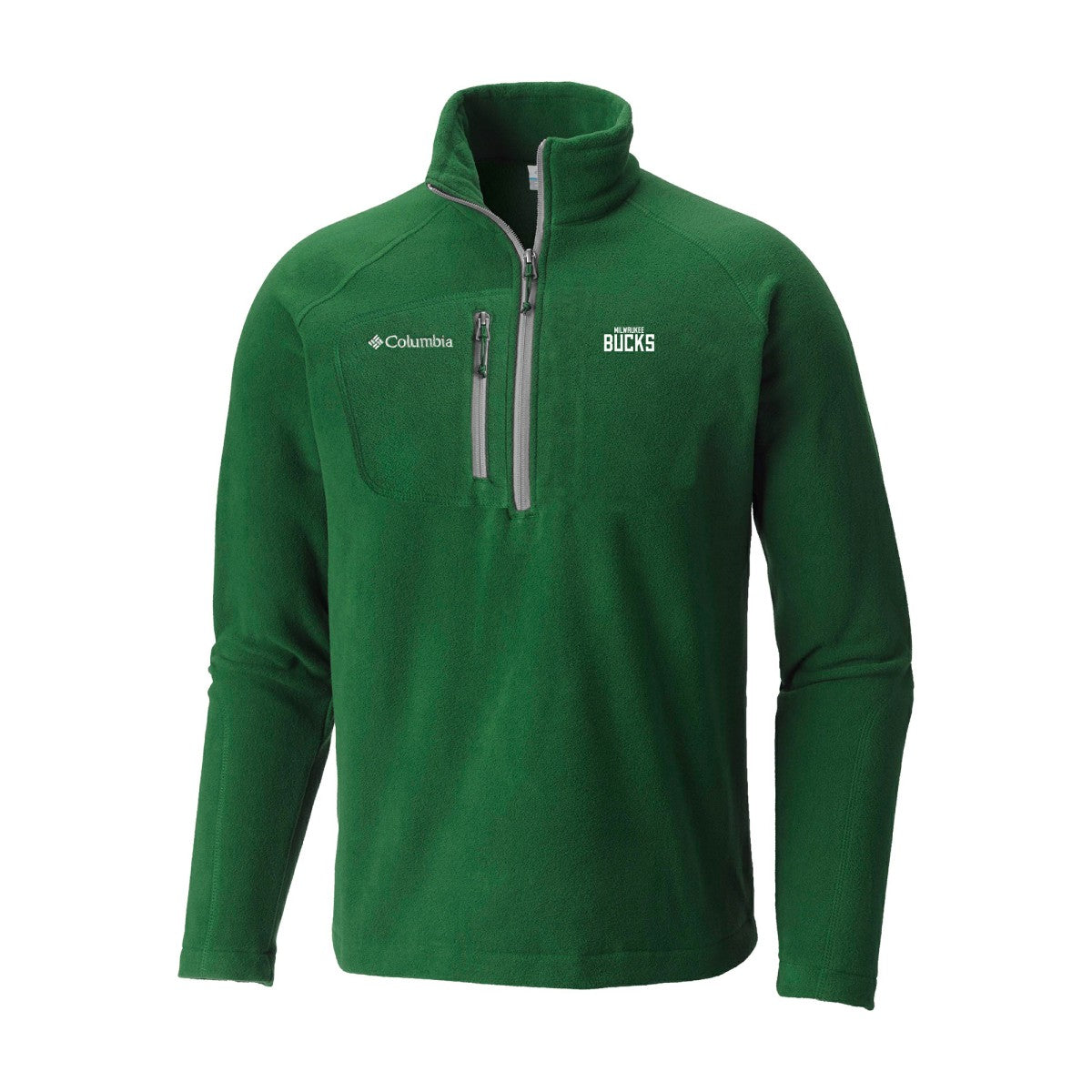 Milwaukee Bucks Fast Trek III Half-Zip Fleece Pullover Green
