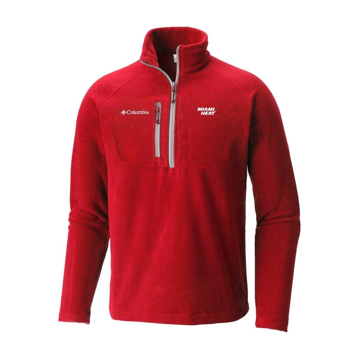 Miami Heat Fast Trek III Half-Zip Fleece Pullover Red