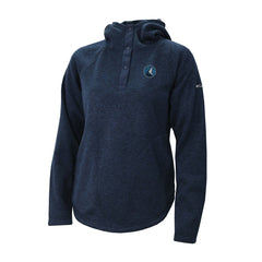 Minnesota Timberwolves Women's Sweater Weather Quarter-Snap Hoodie Navy