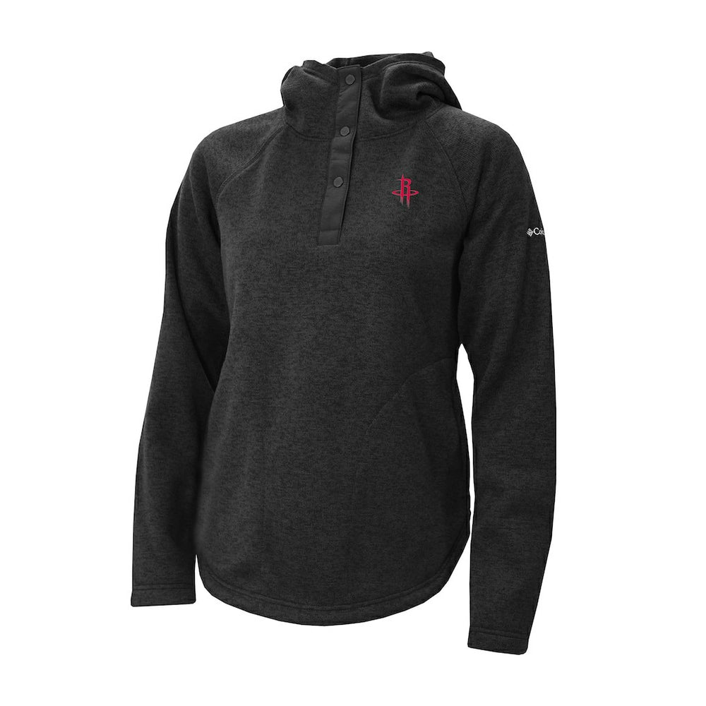 Houston Rockets Women's Sweater Weather Quarter-Snap Hoodie Black