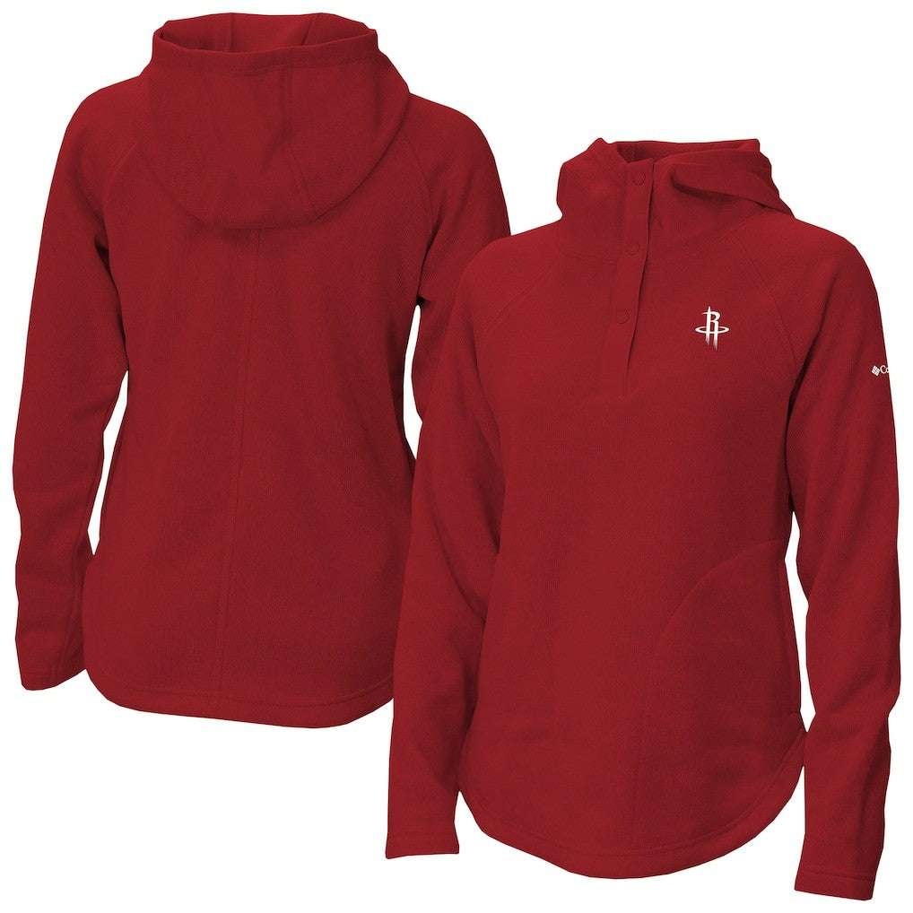 Houston Rockets Women's Sweater Weather Quarter-Snap Hoodie Red