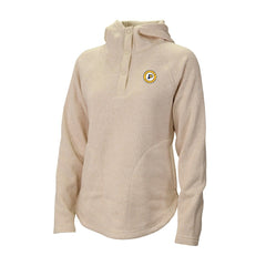 Indiana Pacers Women's Sweater Weather Quarter-Snap Hoodie Cream