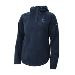 Memphis Grizzlies Women's Sweater Weather Quarter-Snap Hoodie Navy