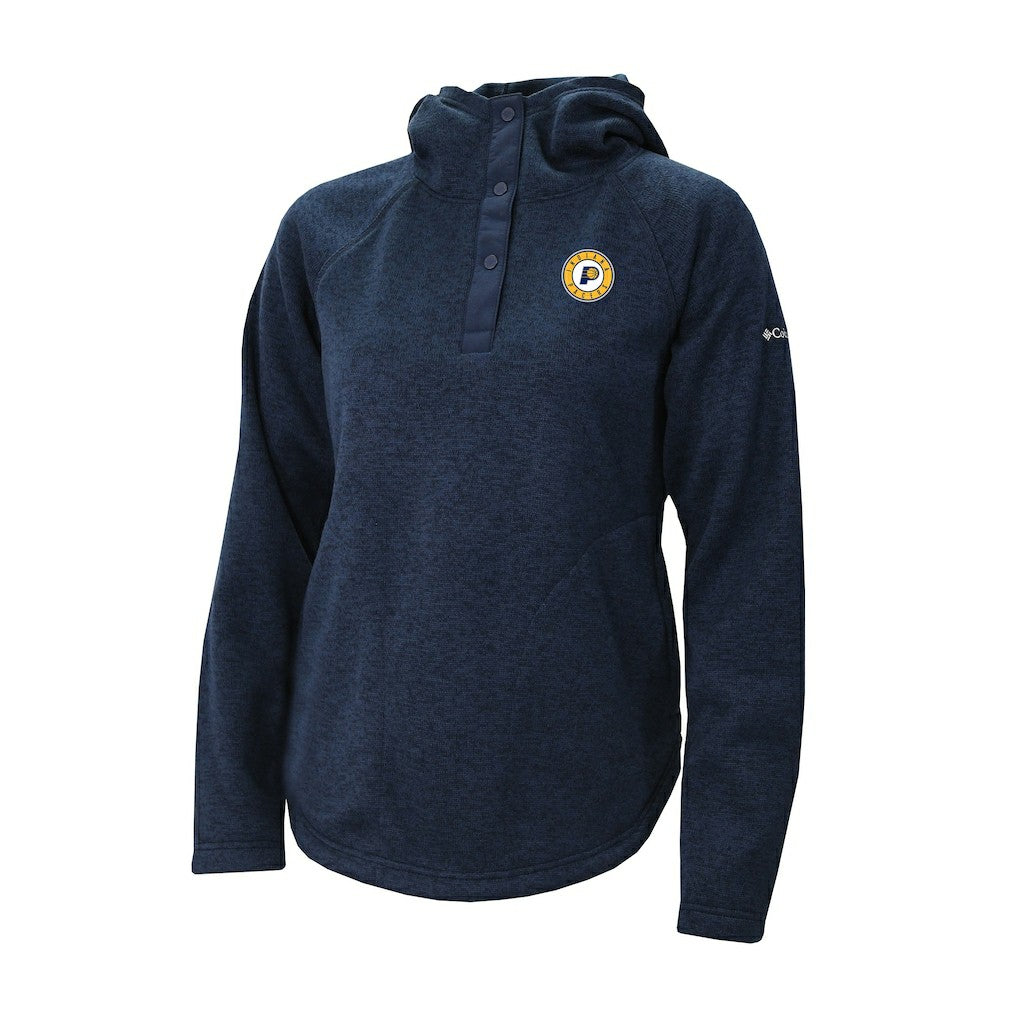 Indiana Pacers Women's Sweater Weather Quarter-Snap Hoodie Navy