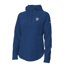 Oklahoma City Thunder Women's Sweater Weather Quarter-Snap Hoodie Blue
