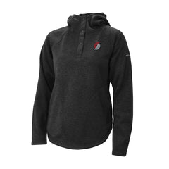Portland Trail Blazers Women's Sweater Weather Quarter-Snap Hoodie Black
