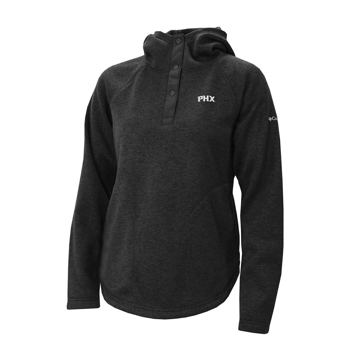 Phoenix Suns Women's Sweater Weather Quarter-Snap Hoodie Black