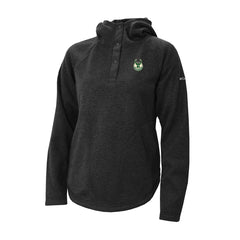 Milwaukee Bucks Women's Sweater Weather Quarter-Snap Hoodie Black