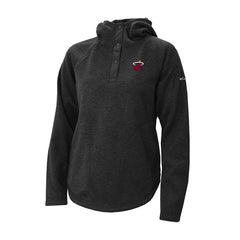 Miami Heat Women's Sweater Weather Quarter-Snap Hoodie Black