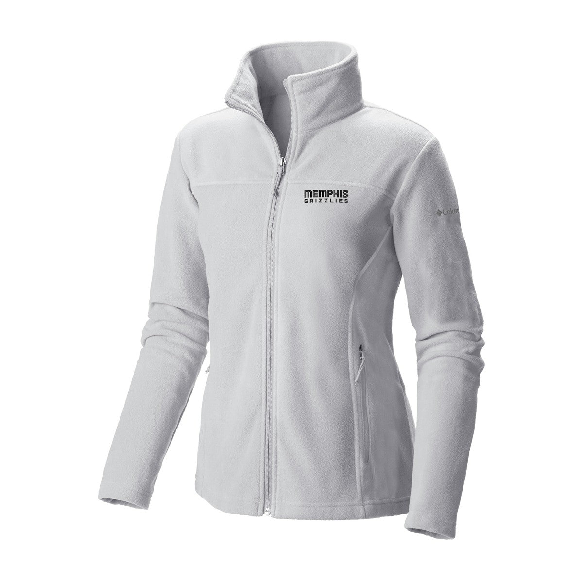 Memphis Grizzlies Women's Give & Go II Fleece Full-Zip Jacket White