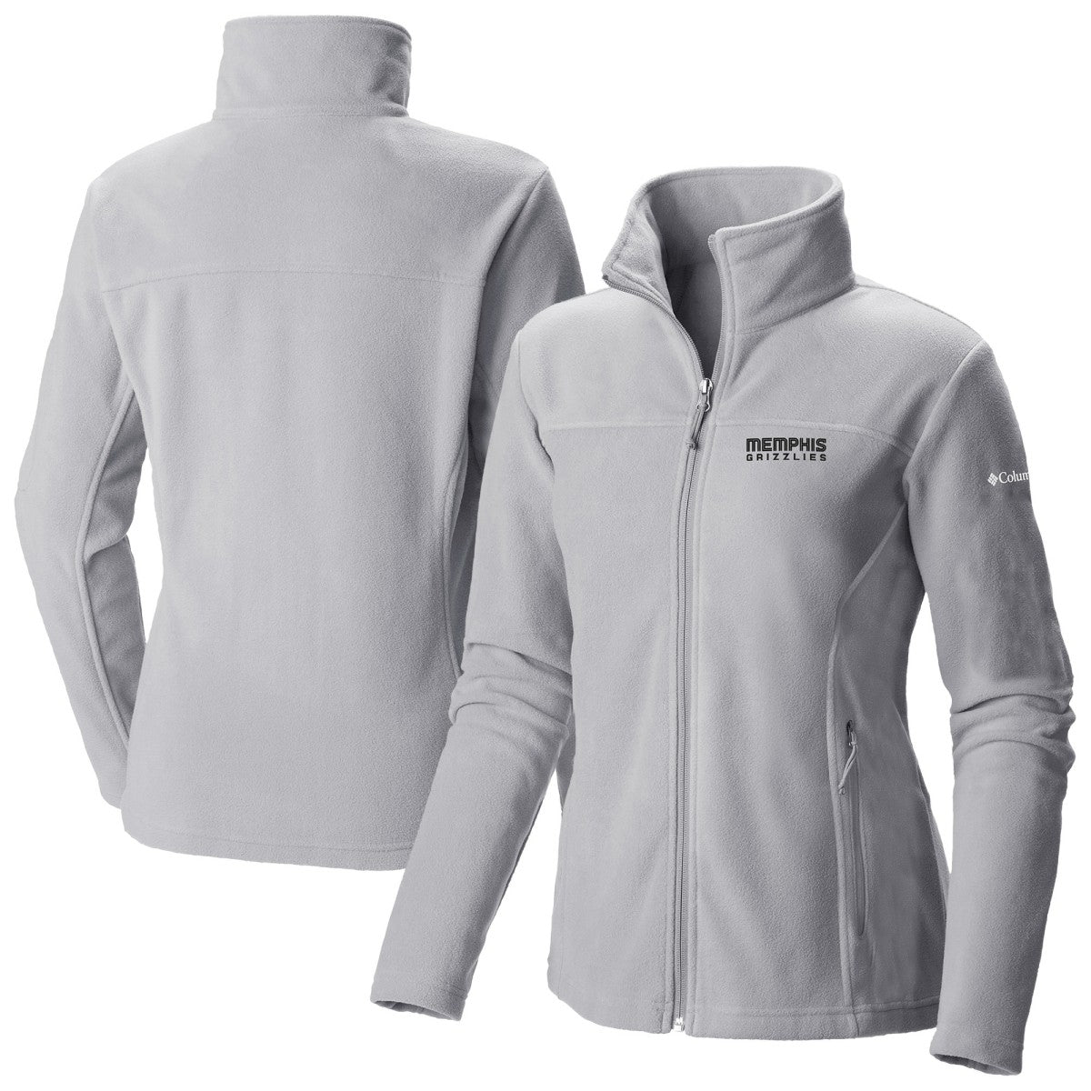 Memphis Grizzlies Women's Give & Go II Fleece Full-Zip Jacket Gray