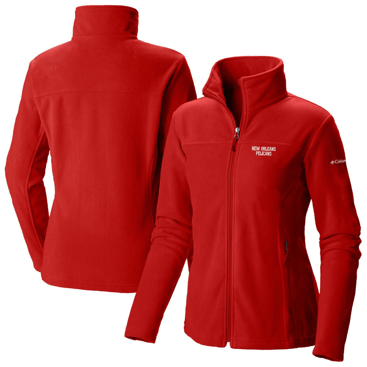 New Orleans Pelicans Women's Give & Go II Fleece Full-Zip Jacket Red