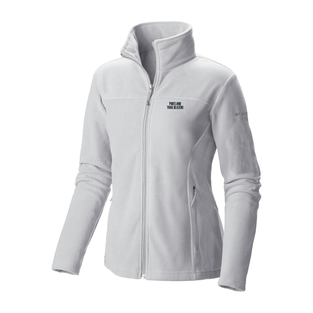 Portland Trail Blazers Women's Give & Go II Fleece Full-Zip Jacket White